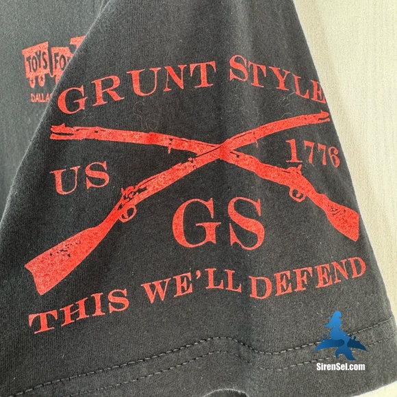 1121 Exclusive Grunt Style USMC Toys for Tots T-shirt - Size XL - Black - Picture 4 of 8